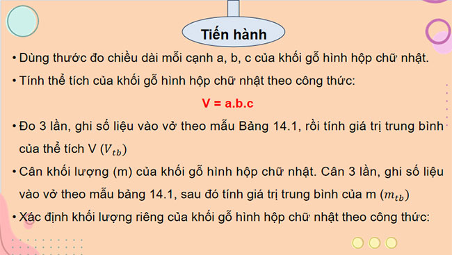Thực hành xác định khối lượng riêng