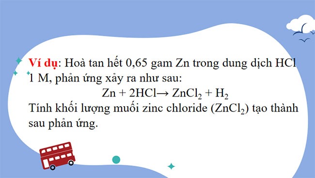 Tính theo phương trình hóa học