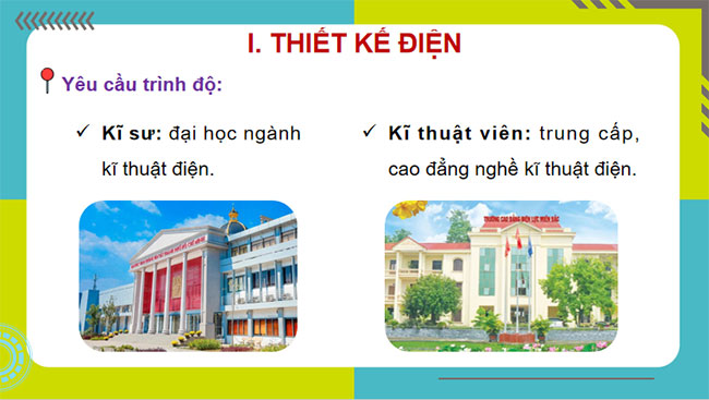  Ngành nghề trong lĩnh vực kĩ thuật điện