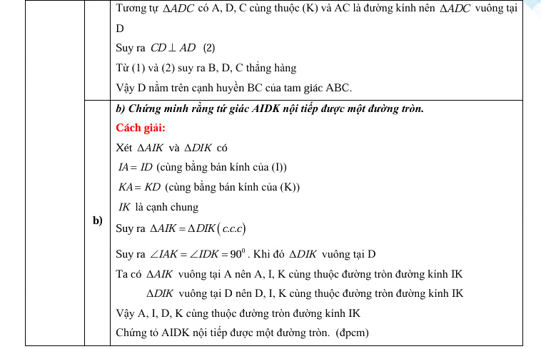 Đáp án đề thi tuyển sinh lớp 10 môn Toán Bình Dương 2025