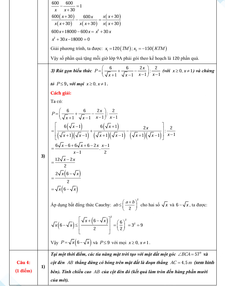 Đáp án đề Toán vào 10 Đồng Nai 2025-2026