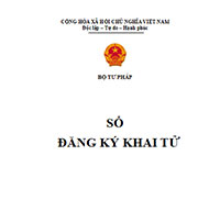 Mẫu sổ đăng ký khai tử