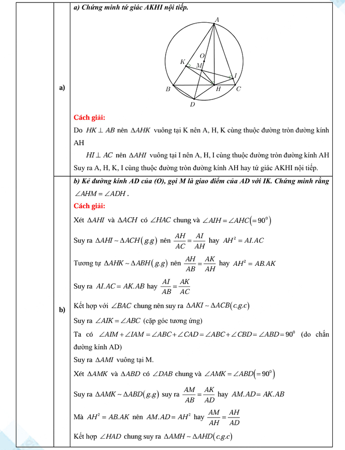 Đáp án đề thi tuyển sinh lớp 10 môn Toán Quảng Trị 2025