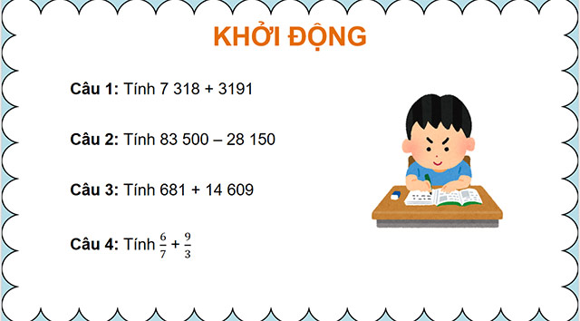 PowerPoint Ôn tập các phép tính với số tự nhiên, phân số, số thập phân