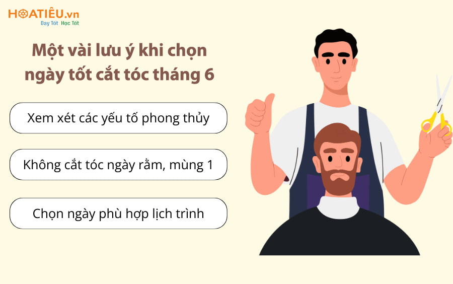 Lưu ý khi chọn ngày tốt cắt tóc tháng 6