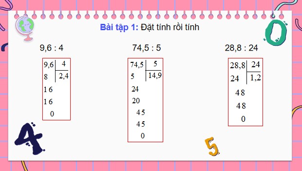 Giáo án điện tử Toán 5 Cánh Diều Bài 34: Luyện tập