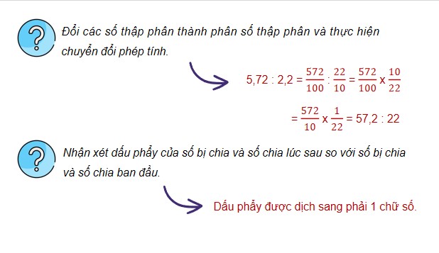 Powerpoint Bài 35: Chia một số thập phân cho một số thập phân