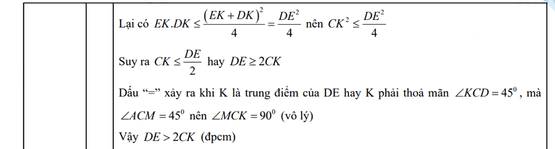 Đáp án đề thi vào lớp 10 môn Toán Vĩnh Phúc 2025-2026