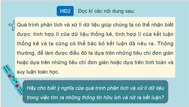 Phân tích và xử lí dữ liệu