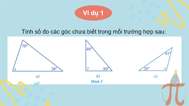 Tổng các góc của một tam giác