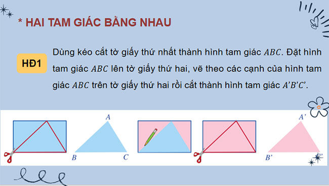  Hai tam giác bằng nhau