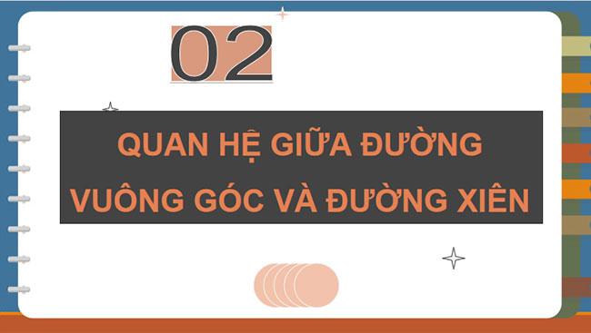  Đường vuông góc và đường xiên 
