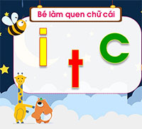 Giáo án mầm non: Làm quen chữ cái i,t,c