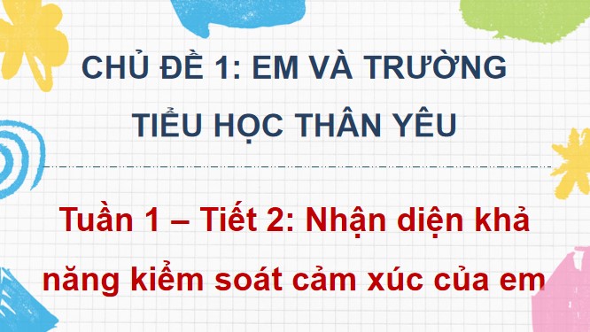 PowerPoint Tuần 1 Chủ đề 1: Em và trường tiểu học thân yêu