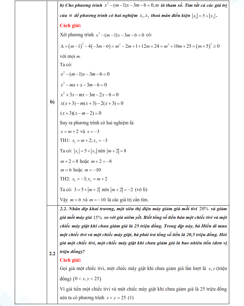 Đáp án đề thi vào lớp 10 môn Toán Phú Thọ 2025
