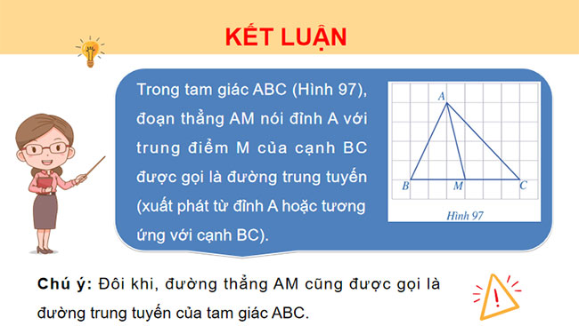 Tính chất ba đường trung tuyến của tam giác