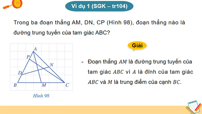 Tính chất ba đường trung tuyến của tam giác