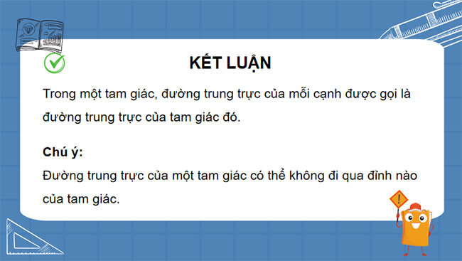 Tính chất ba đường trung trực của tam giác