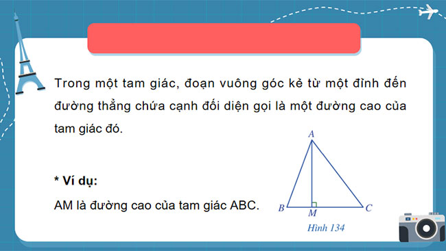 Tính chất ba đường cao của tam giác