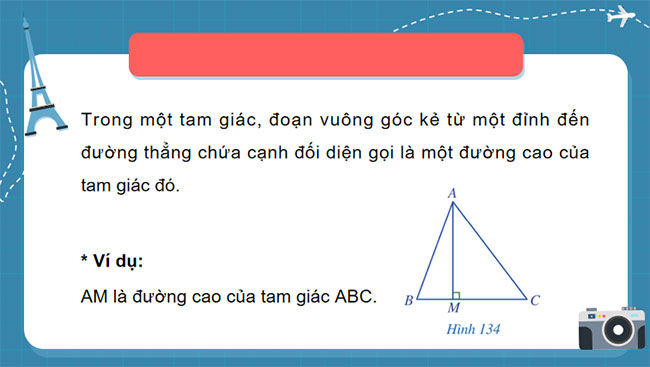 Tính chất ba đường cao của tam giác