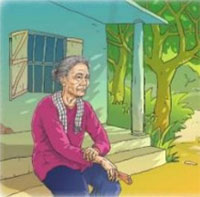 Dàn ý phân tích Người ngồi đợi trước hiên nhà