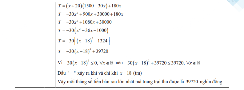 Đáp án đề thi vào lớp 10 môn Toán Hải Dương 2025