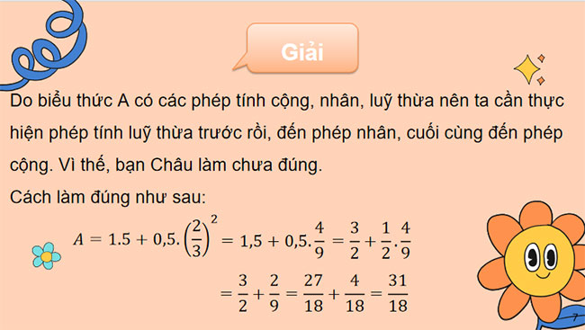 Thứ tự thực hiện các phép tính 
