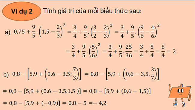 Thứ tự thực hiện các phép tính 