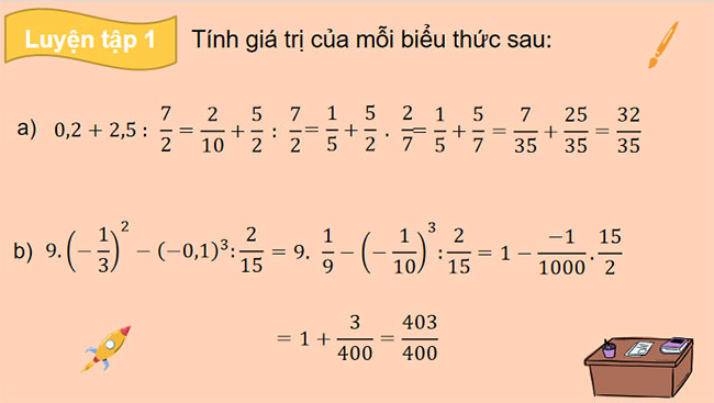 Thứ tự thực hiện các phép tính 