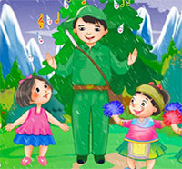 Giáo án mầm non: Bài hát Cháu thương chú bộ đội