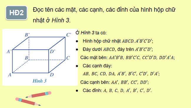 Hình hộp chữ nhật Hình lập phương