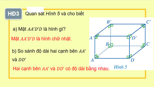 Hình hộp chữ nhật Hình lập phương