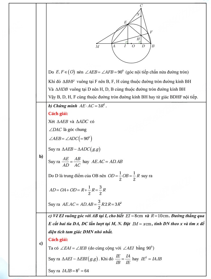 Đáp án đề thi vào lớp 10 môn Toán Quảng Ngãi 2025