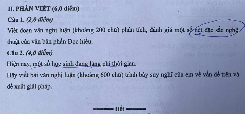 Đề thi vào lớp 10 môn Văn Bắc Ninh 2025