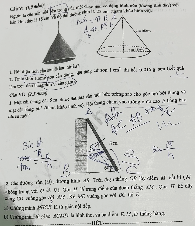 Đề thi vào lớp 10 môn Toán Tiền Giang 2025