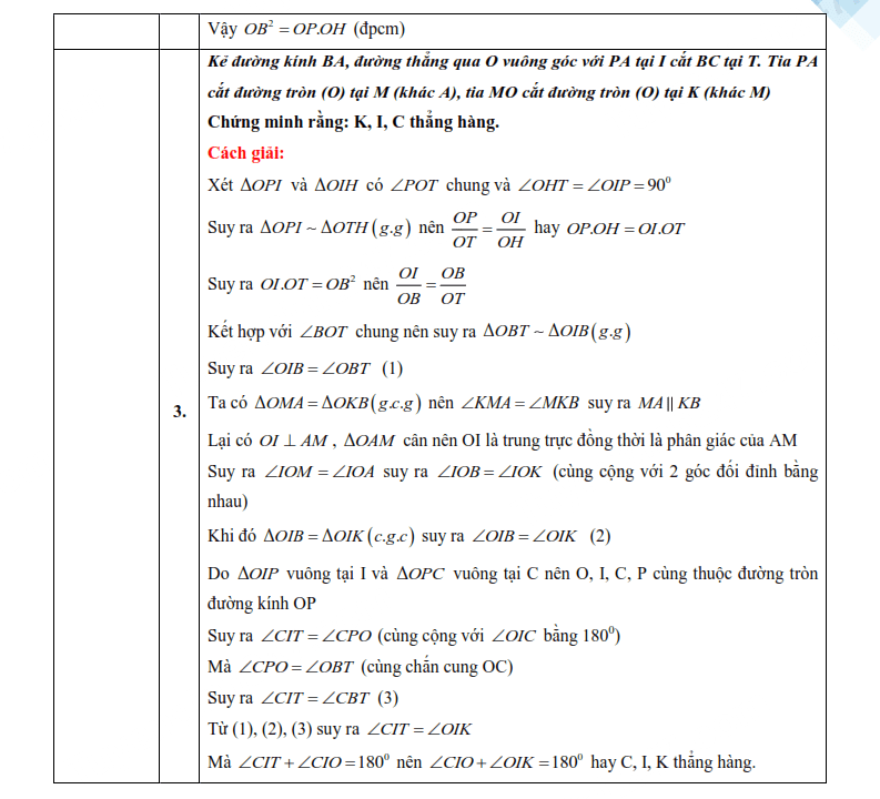 Đáp án đề thi vào lớp 10 môn Toán Lạng Sơn 2025