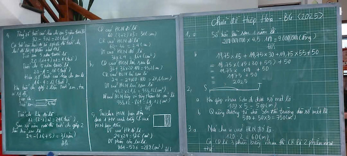 Đáp án đề thi vào lớp 6 môn Toán CLC Hiệp Hòa, Bắc Giang năm 2025-2026