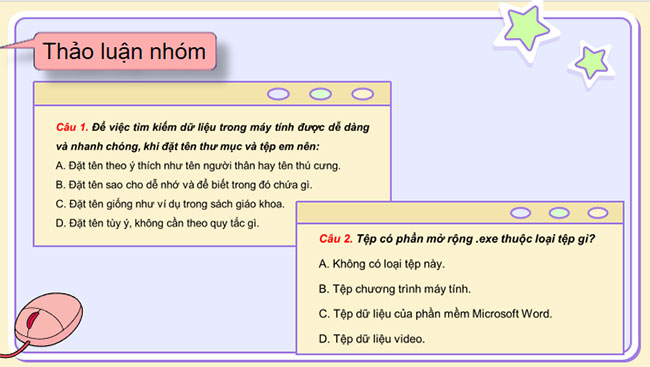 Quản lí dữ liệu trong máy tính