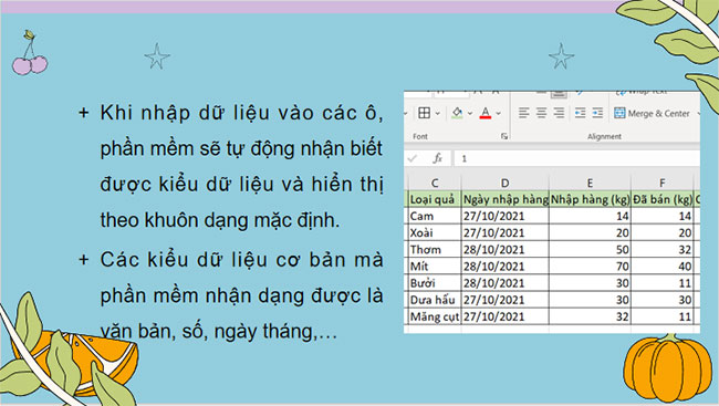Tính toán tự động trên bảng tính