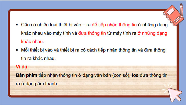 Thiết bị vào và thiết bị ra