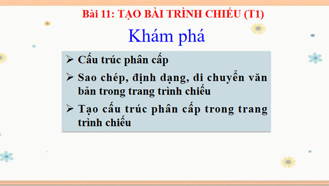 Tạo bài trình chiếu