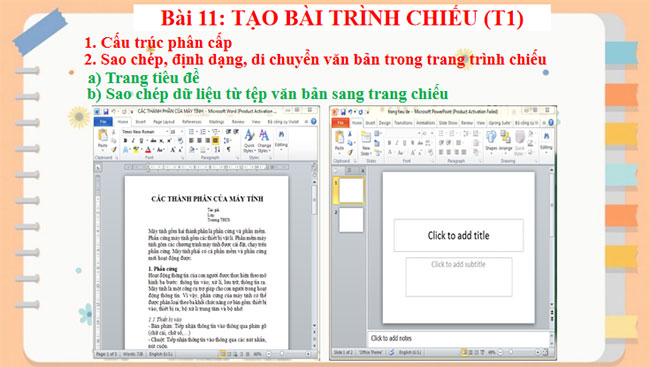 Tạo bài trình chiếu