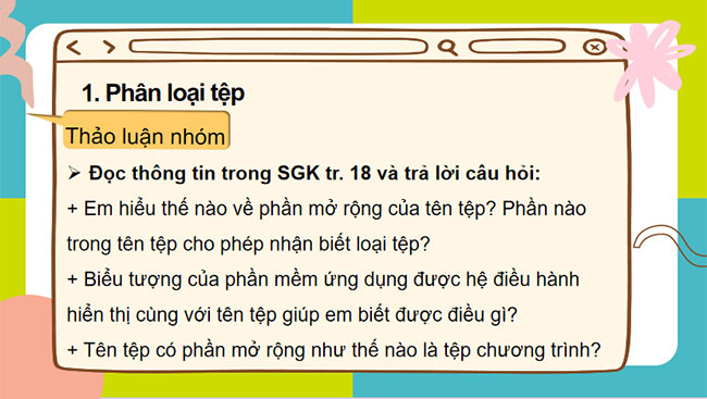  Phân loại tệp và bảo vệ dữ liệu trong máy tính
