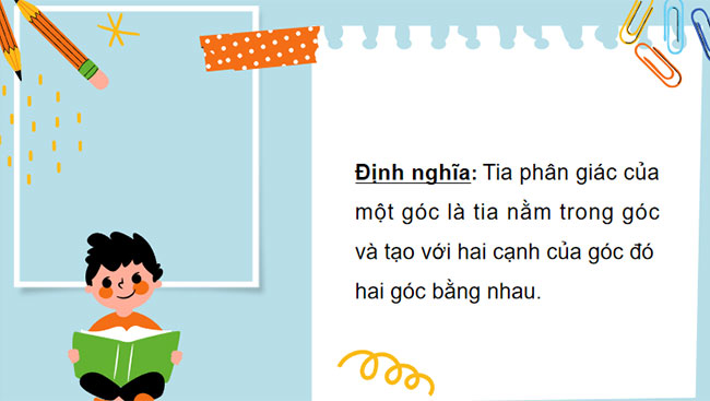 Tia phân giác của một góc