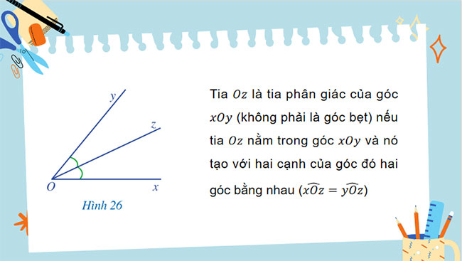 Tia phân giác của một góc