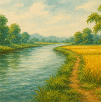 Bài thơ Nhớ con sông quê hương