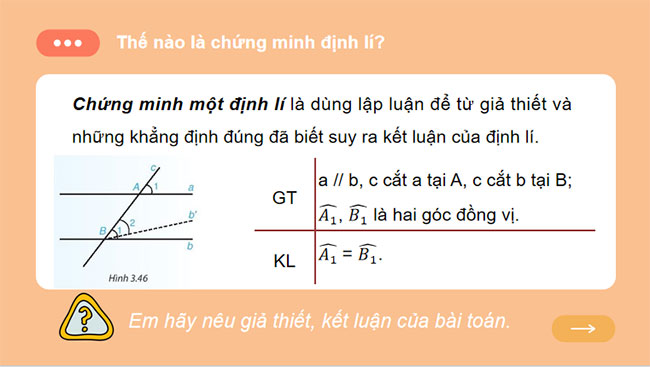 Định lí và chứng minh định lí