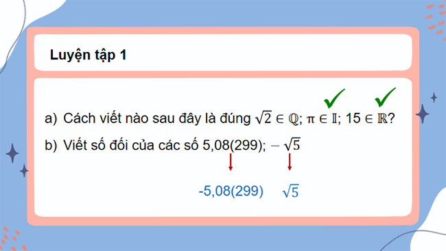 Tập hợp các số thực