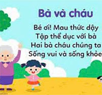 Giáo án mầm non: Bài thơ Bà và cháu