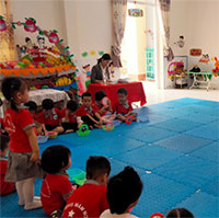 Giáo án mầm non: Nhận biết phía trước, phía sau của bản thân